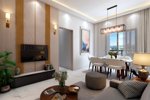 2 BHK Flats in Bibwewadi, Pune 4 Swarna Vatika NIBM, Pune – Living room