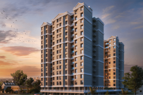 2 BHK Flats in NIBM & Mohammedwadi, Pune 8 Mannat Towers Kondhwa, Pune – Mannat tower elevation