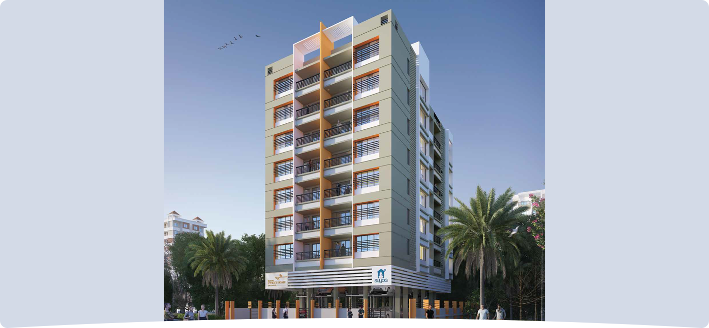 Sweet Home by Suyog Group, Kothrud, Pune - elevation view